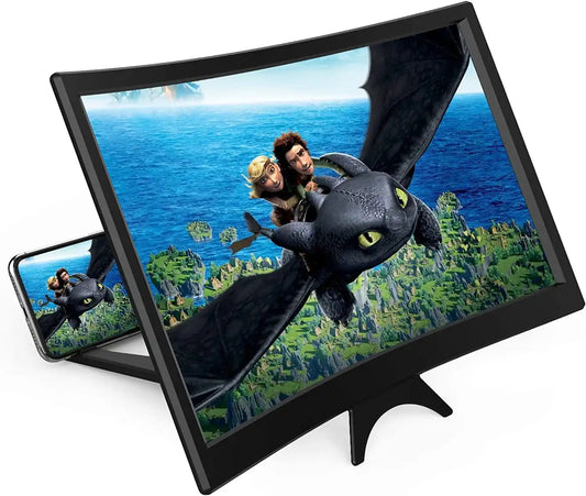 curved phone screen magnifier